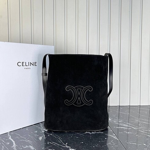 Celine Celine Suede Bucket Bag