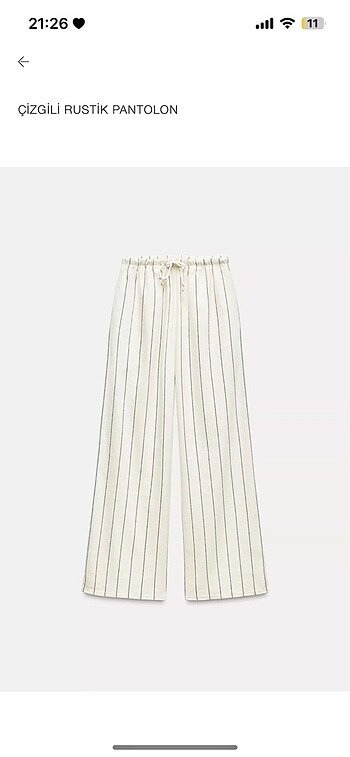 Zara rustik pantolon
