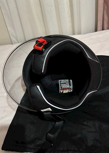 Kilitli Siyah Biker Motosiklet Kaskı - Görsel 5