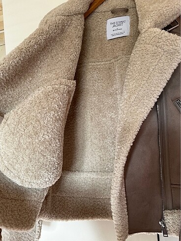 İçi suni kürklü Biker ceket - Görsel 5