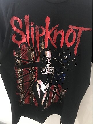 Slipknot arkası ve önü baskılı grup tişört