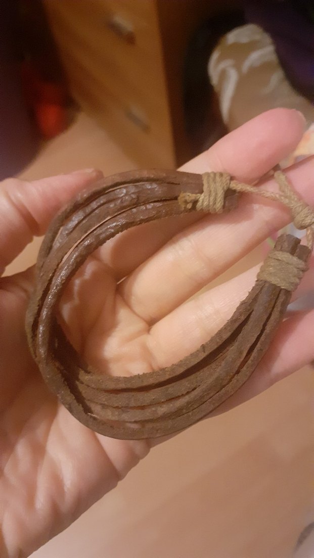 Kahverengi Bohem Erkek Deri Bileklik - Görsel 3