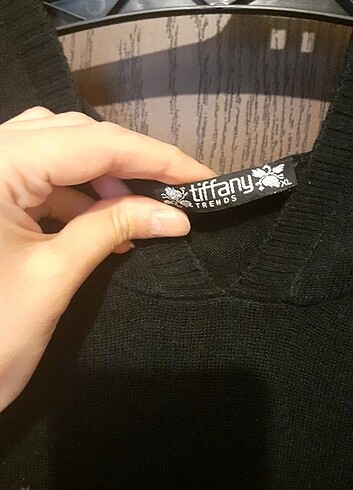 l Beden siyah Renk Tiffany kapsonlu kazak tunik