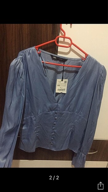Zara Zara Saten Bluz
