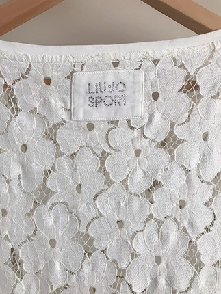 Liu Jo Liu jo sport beyaz dantel tshirt 