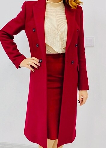 Zara yün karışımlı kaban