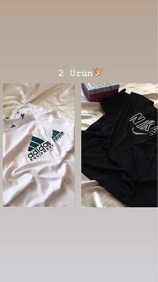 Nike ve Adidas Tişört