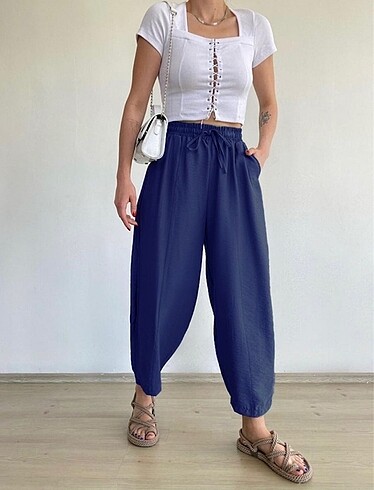 Keten Şalvar Model Pantolon