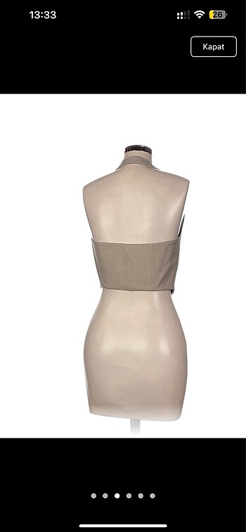 xs Beden bershka crop yelek