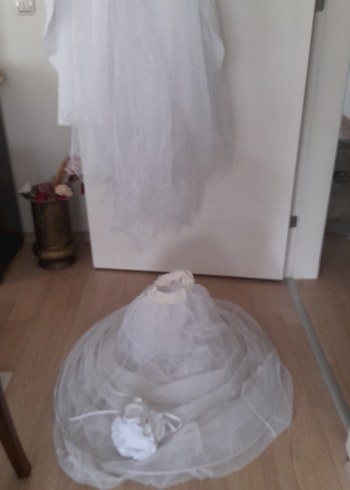 İşlemeli Taşlı Straplez Beyaz gelinlik - Görsel 14