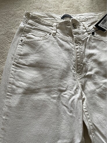 s Beden beyaz Renk TRENDYOLMİLLA WİDE LEG PANTOLON S BEDEN