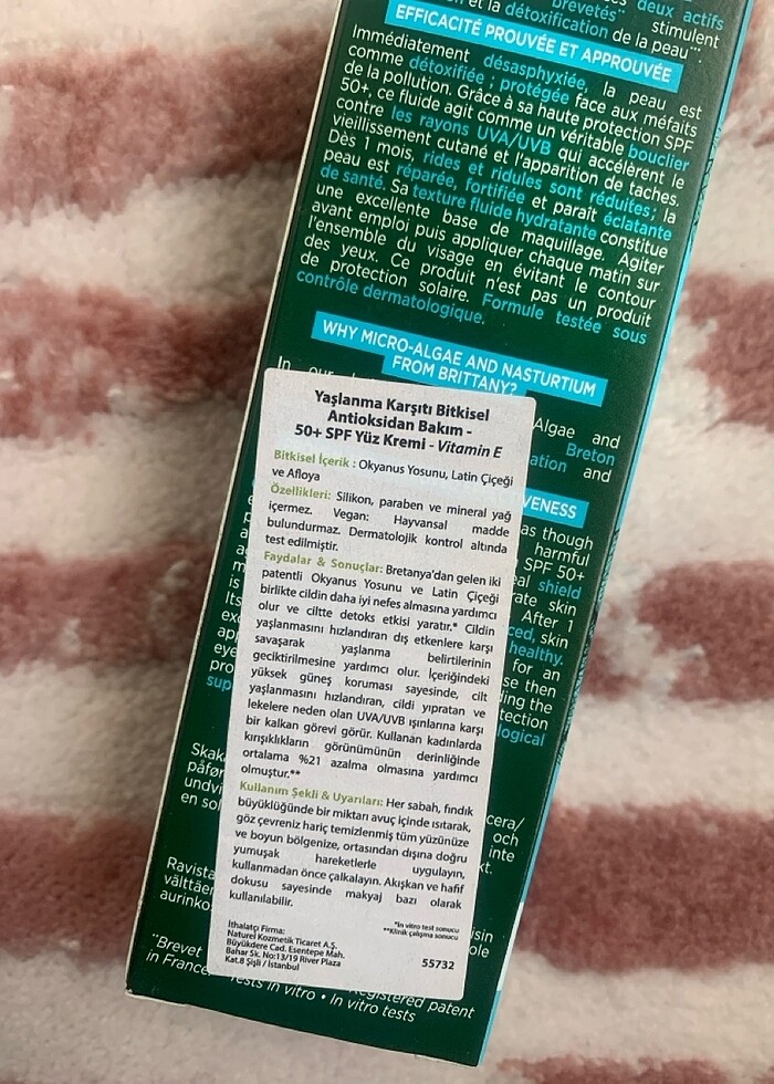 Yaşlanma karşıtı antioksidan 50 koruma faktörlü 100 kremi - Görsel 2