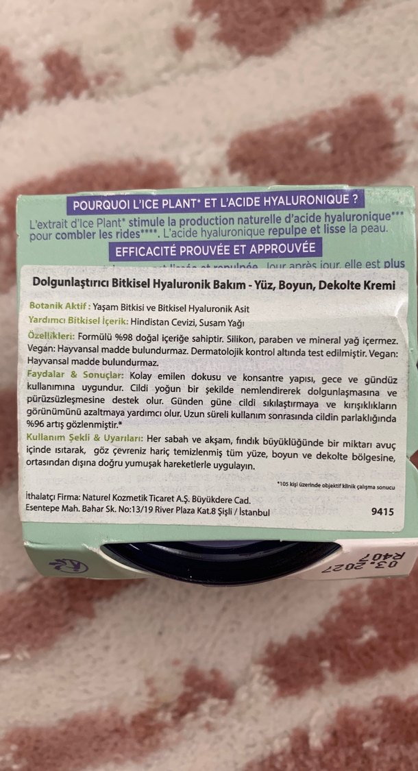 Yves Rocher Doğal Kaynaklı Anti-Kırışıklık Kremi 75 ml - Görsel 2