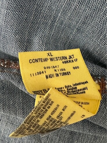 xl Beden mavi Renk Wrangler Kot Ceket