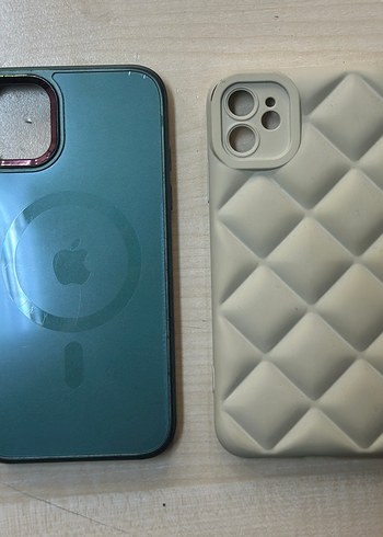 Iphone 11 Düğmeli Beyaz Bohem Telefon Kılıfı