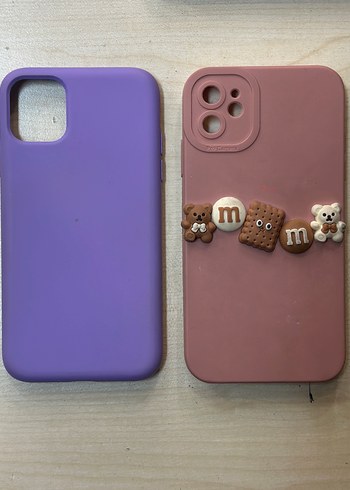 Iphone 11 Pastel Mor Boncuklu Telefon Kılıfı