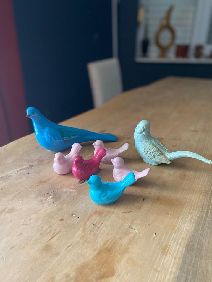 Kuş Biblo,güvercin,muhabbet kuşu,biblo - Görsel 3