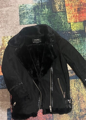 içi kürklü süet biker ceket