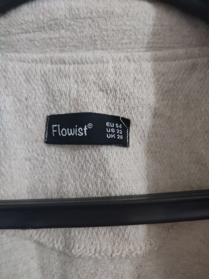 Bej Uzun Kesim Hamile Keten Kaban - Görsel 2