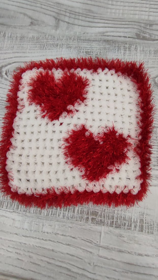 Pembe Kalp Desenli Banyo Lifi - Görsel 2