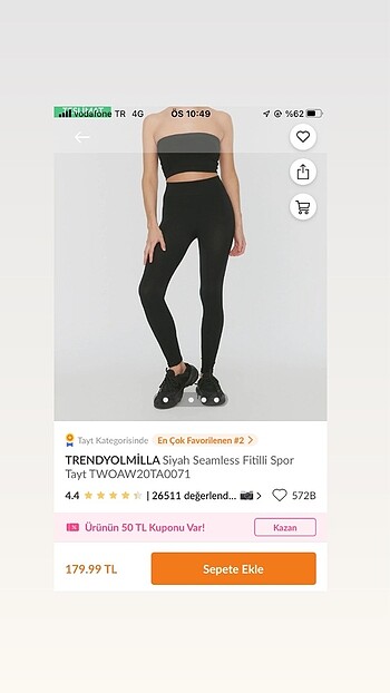 Spor Tayt Fitilli Trendyomilla