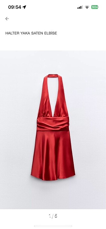 Zara Saten Elbise