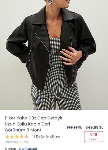 LC Waikiki balon kollu deri ceket oversize