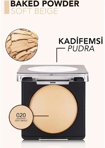 Flormar Baked Powder 020 Soft Beige Kompakt Mat Pudra - Görsel 3