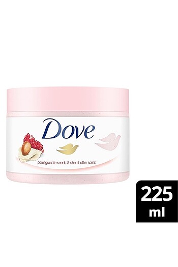 Dove nar çekirdeği vücut peelingi