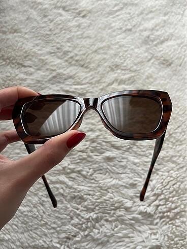 Beden Mango Leopar Desenli Cat Eye Geometrik Güneş Gözlüğü