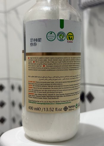 Agarta Vegan Bitkisel Keratin Destekli Saç Bakım Kremi - Görsel 4