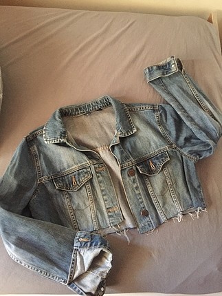 Crop kot ceket
