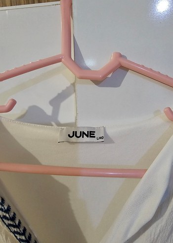 Nakışlı Beyaz Bohem Uzun Elbise - Görsel 2