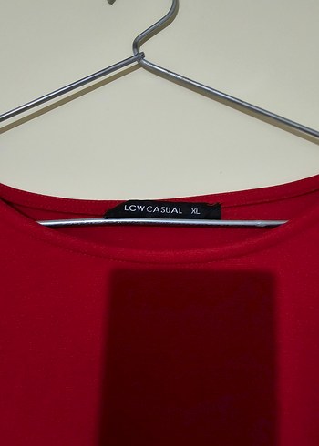 Kırmızı Kadın Pamuklu Midi Elbise - Görsel 2