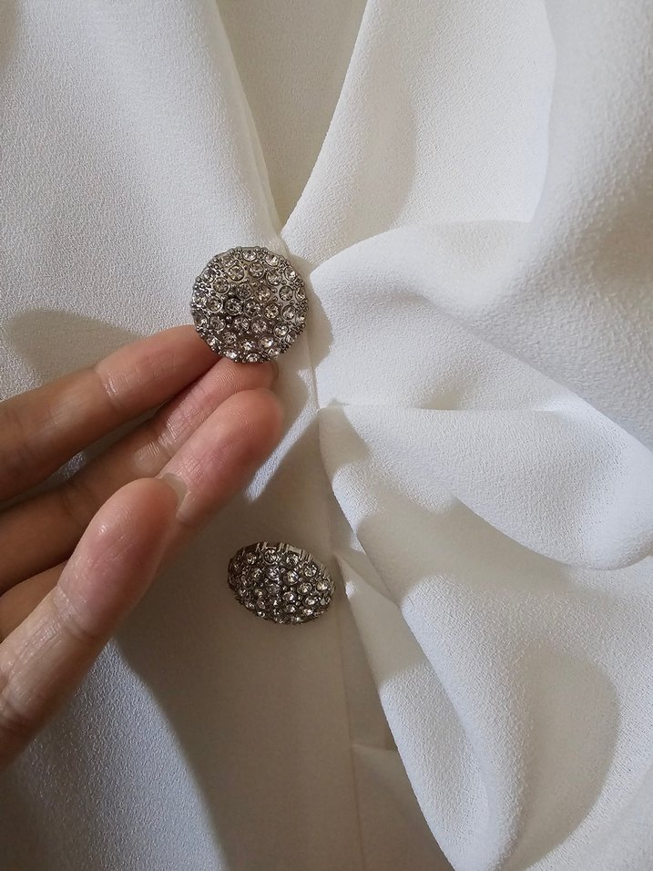 Tasarım Beyaz Uzun Kollu Drapeli Kadın Elbise - Görsel 5