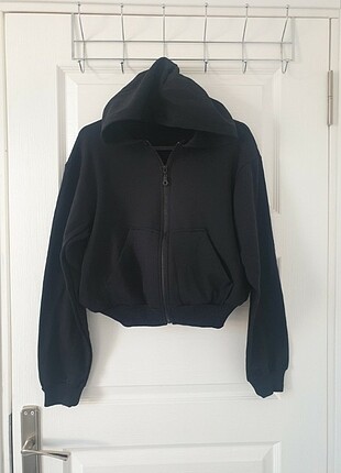 siyah kapsonlu sweat