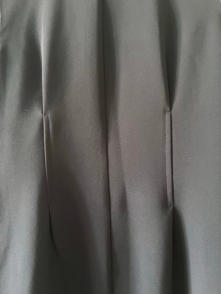 Kolsuz Midi Lacivert Elbise - Görsel 3