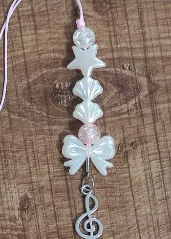 Boncuklu Beyaz Bohem Kadın Charm - Görsel 2