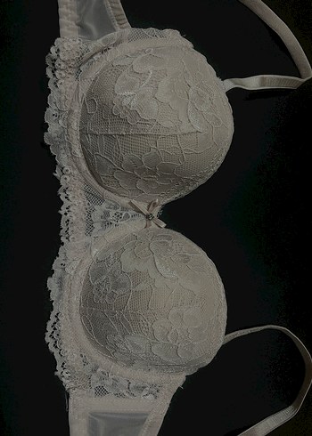 Beyaz Vintage Dantel Bohem Sütyen - Görsel 3