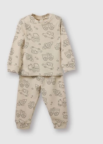 Bebek Erkek Baskılı Uzun Kollu Eşofman Takımı - Görsel 2