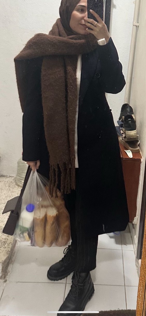 Mango Lacivert Çift Düğmeli Kaban - Görsel 3