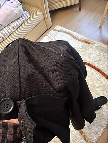 Siyah kumaş pantolon - Görsel 4