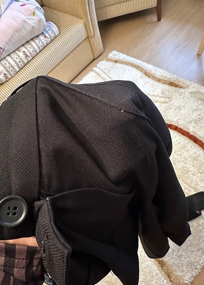 Siyah kumaş pantolon - Görsel 4