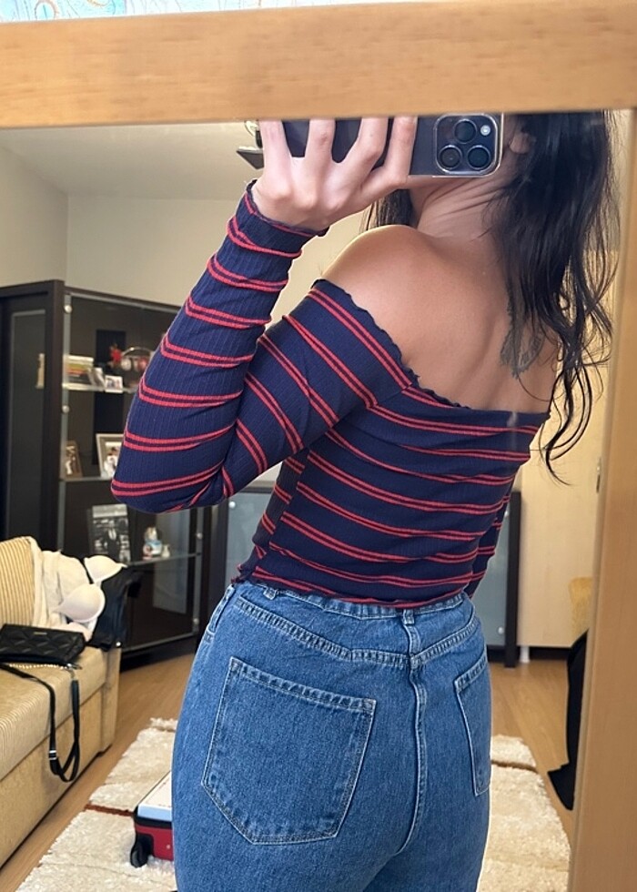 Çizgili bluz - Görsel 2