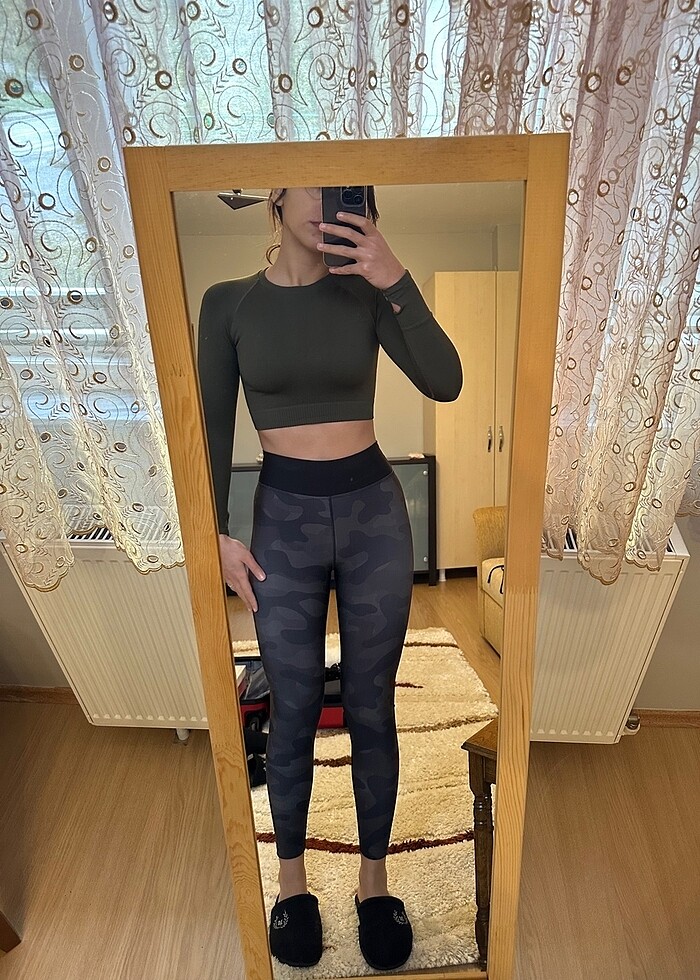 Askeri desen spor tayt - Görsel 2