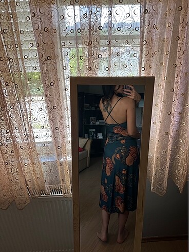 Desenli elbise - Görsel 5