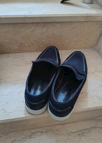 Fabrika Lacivert Süet Erkek Loafer Ayakkabı Fabrika marka