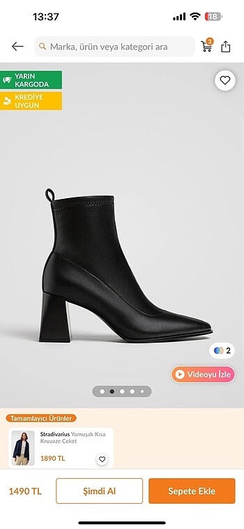 Stradivarius Streç Topuklu Bot