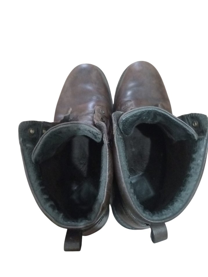 Kahverengi Deri Tokalı Erkek Biker Botları - Görsel 3