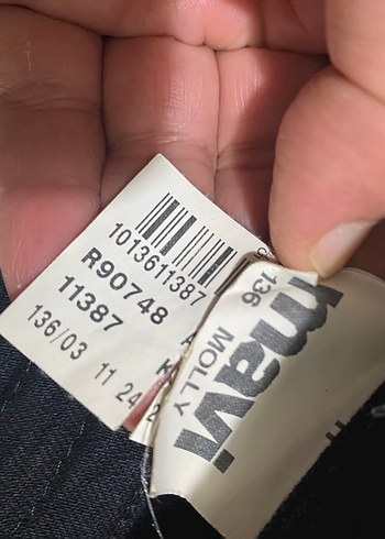 Mavi Jeans Mavi orjinal Kadın Siyah Kot Boyfriend Pantolon